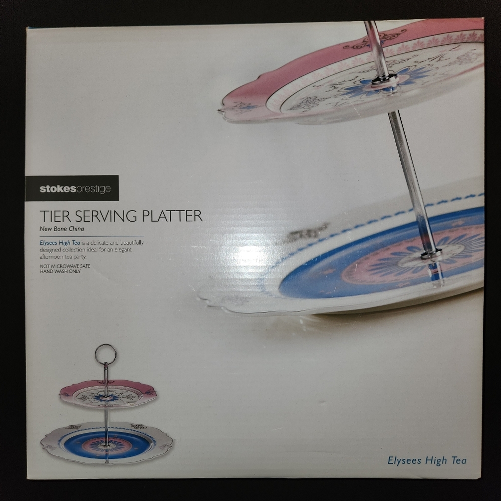 Stokes Elysees 2 Tier Serving Platter